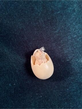 Vintage Luca Razza 1970’s Chick Egg Pendant